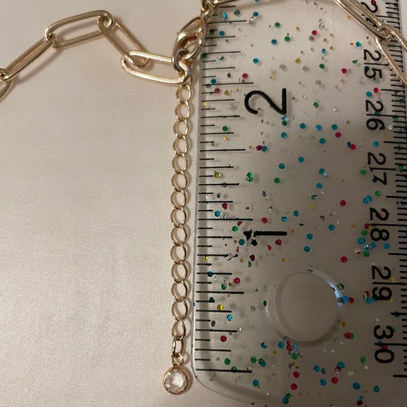 Set of 3 of Paperclip Chain Link Necklaces- 1 ea Gold, Rose-gold & Silver - Picture 5 of 9